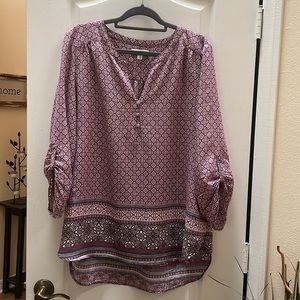 Kim Rogers boho print blouse